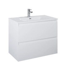 Waschbeckenunterschrank Jungborn DECEM 80x63,5x45,8 cm ohne Waschbecken weiß matt