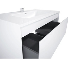 Waschbeckenunterschrank Jungborn DECEM 80x63,5x45,8 cm ohne Waschbecken weiß matt