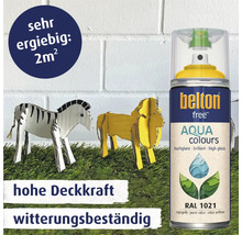 Belton Free PU Sprühlack Ral 1021 rapsgelb glänzend 400 ml