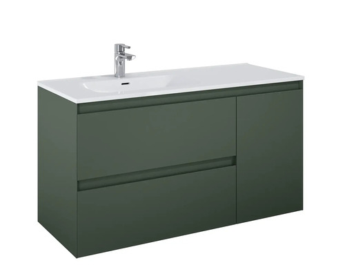 Waschtischunterschrank mit zwei Schubladen, einem Schrankfach und einem Waschbecken