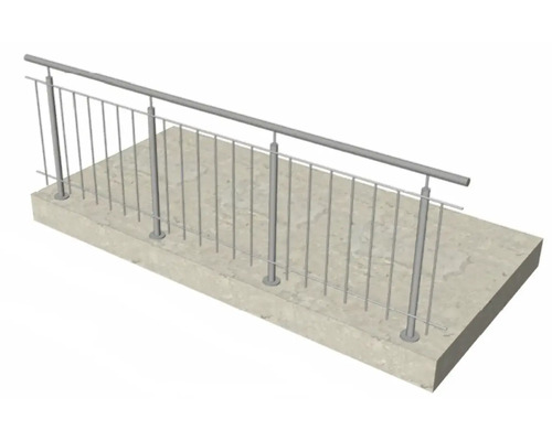 Geländer aus Metall auf Betonfläche