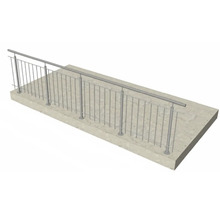 Metallgeländer auf Betonfundament