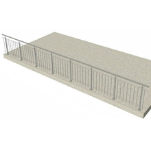 Geländer aus Metall an einer Betonstruktur