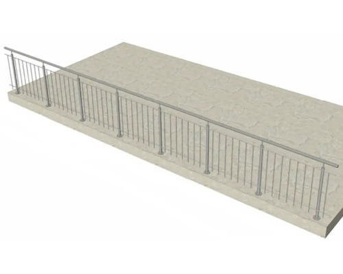 Geländer aus Metall an einer Betonstruktur