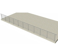 Geländer aus Metall zur Absturzsicherung