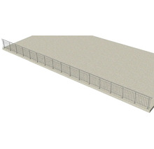 Geländer aus Metall zur Absturzsicherung