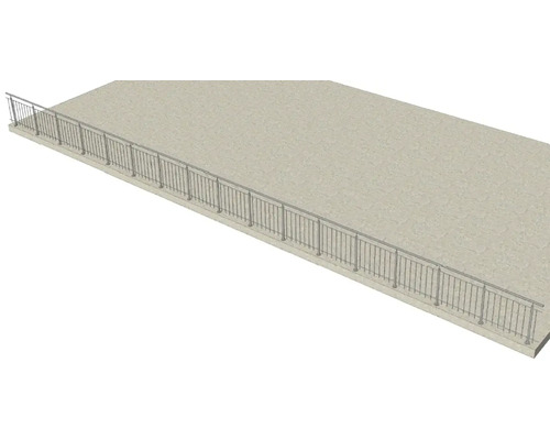 Geländer aus Metall zur Absturzsicherung