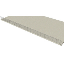 Geländer aus Metall auf einer Betonfläche