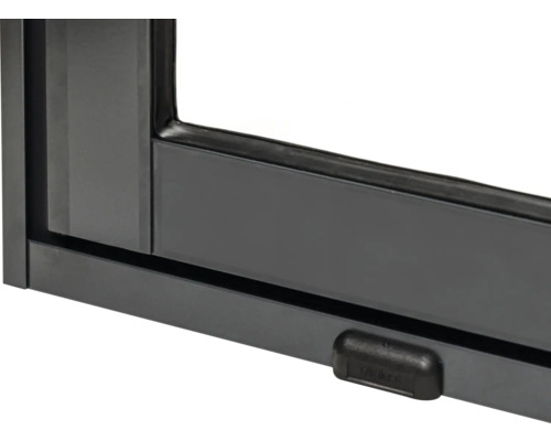 Detailansicht eines Fensters mit Fenstergriff