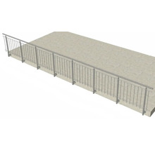 Metallgeländer zur Montage auf Beton