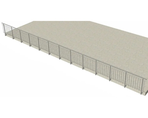 Metallgeländer an einer Terrasse