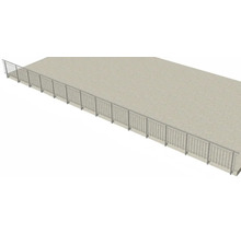 Geländer aus Metall auf einer Terrasse