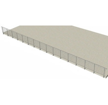 Metallgeländer auf einer Terrasse