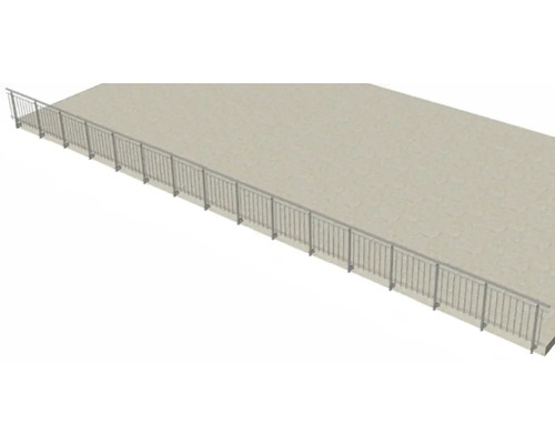 Metallgeländer auf einer Terrasse