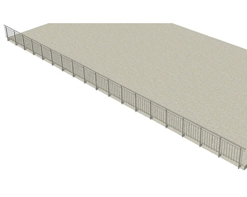 Metallgeländer an einer Mauer