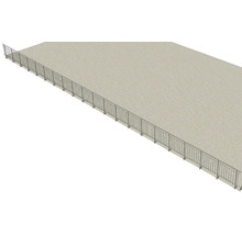 Geländer entlang einer Oberfläche