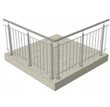 Metallgeländer auf Betonboden