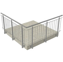 Geländer aus Metall zur Montage auf Beton