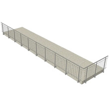 Balkongeländer aus Metall auf einer Terrasse