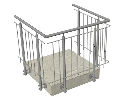 Geländer aus Metall zur Absturzsicherung