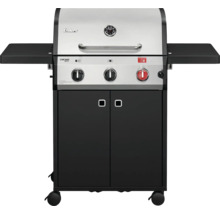 Gasgrill Enders 3 Brenner edelstahl-farbig schwarz inkl. Deckelthermometer,Fettauffangschale,Grillrost,Hochleistungshitzezone,Seitenablage,Warmhalterost Grillrost Gusseisen emailliert