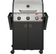 Gasgrill Enders 3 Brenner edelstahl-farbig schwarz inkl. Deckelthermometer,Fettauffangschale,Grillrost,Hochleistungshitzezone,Seitenablage,Warmhalterost Grillrost Gusseisen emailliert