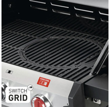 Gasgrill Enders 3 Brenner edelstahl-farbig schwarz inkl. Deckelthermometer,Fettauffangschale,Grillrost,Hochleistungshitzezone,Seitenablage,Warmhalterost Grillrost Gusseisen emailliert