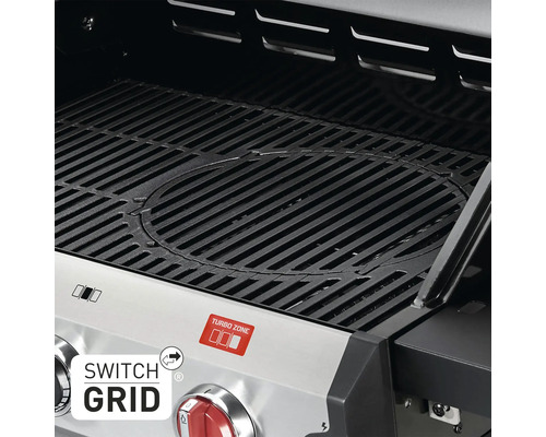 Grill mit Switch Grid System und Turbo Zone