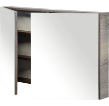 Spiegelschrank mit zwei Türen und Innenregalen