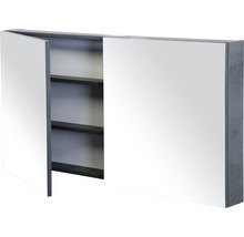 Spiegelschrank mit zwei Türen und Innenfächern