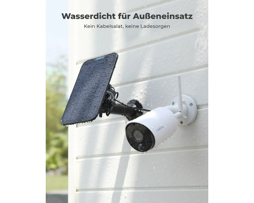 Wasserdichte Überwachungskamera mit Solarmodul zur Außenanwendung