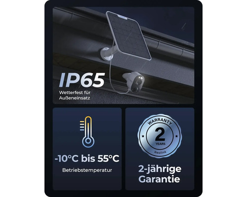 Reolink Argus 3 Pro Überwachungskamera mit Solarpanel für den Aussenbereich