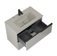 Waschbeckenunterschrank Jungborn Nonus 80x63,5x45,3 cm ohne Waschbecken fume matt