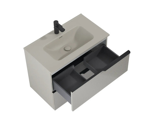 Waschtischunterschrank mit Waschbecken und Schubladen