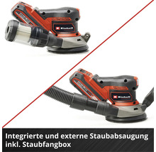 Einhell Akku-Exzenterschleifer mit integrierter und externer Staubabsaugung