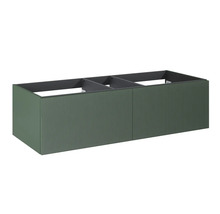 Waschbeckenunterschrank Jungborn Nonus 120x318x45,3 cm ohne Waschbecken forrest grün matt