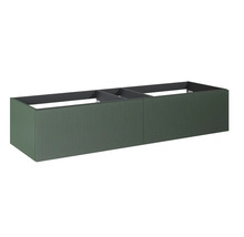 Waschbeckenunterschrank Jungborn Nonus 160x318x45,3 cm ohne Waschbecken forrest grün matt