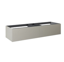 Waschbeckenunterschrank Jungborn Nonus 160x318x45,3 cm ohne Waschbecken fume matt