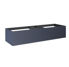 Waschbeckenunterschrank Jungborn Nonus 160x318x45,3 cm ohne Waschbecken navy blau matt