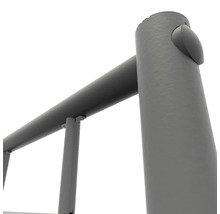 Detailansicht eines Metallgerüsts