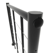 Geländerpfosten mit horizontalen Füllstäben für Treppen und Balkone