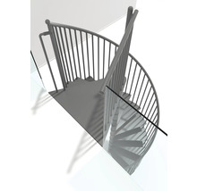 Wendeltreppe mit Geländer