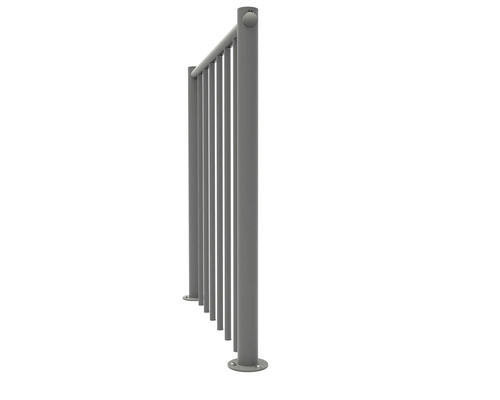 Metallzaun zur Grundstücksbegrenzung