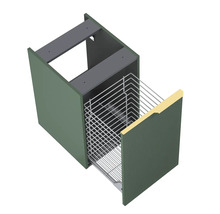 Waschbeckenunterschrank Jungborn Nonus 400x63,5x45,3 cm ohne Waschbecken forrest grün matt