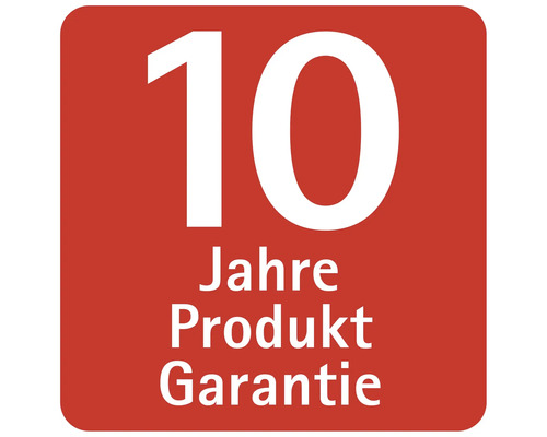 10 Jahre Produktgarantie