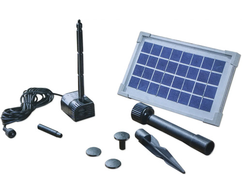 Solar Teichpumpe mit Solarpanel und Zubehör für den Gartenteich