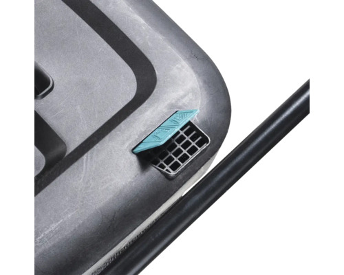 Detailansicht einer Abdeckung mit Belüftungsgitter