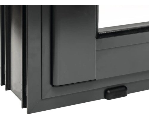 Detailansicht eines Kunststofffensters