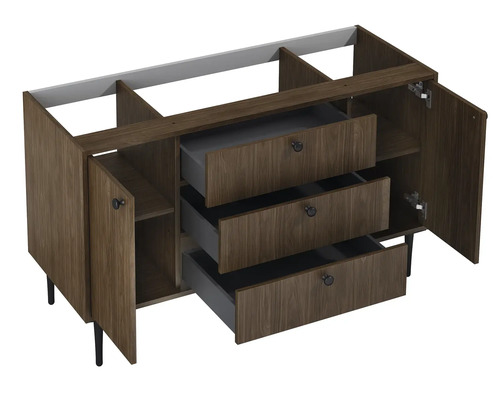 Waschtischunterschrank mit Schubladen und Türen für das Badezimmer