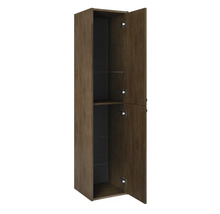 Hochschrank mit zwei offenen Türen und Glasböden